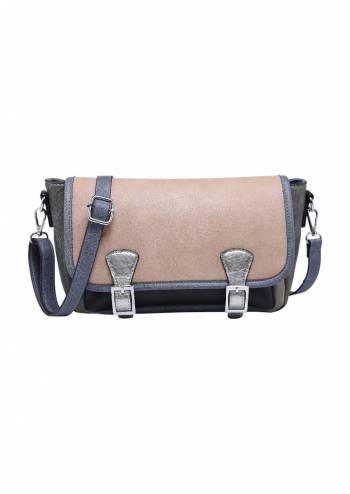 Geanta de umar tip postas, multicolor, piele ecologica, R28760
