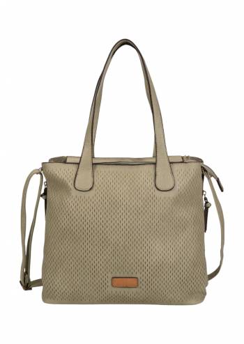 Geanta dama tip shopper, piele ecologica, model cu perforatii, R2500700999