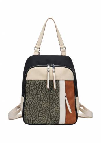 Rucsac dama din piele ecologica, multicolor, R1359