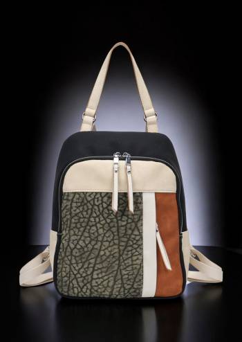 Rucsac dama din piele ecologica, multicolor, R1359