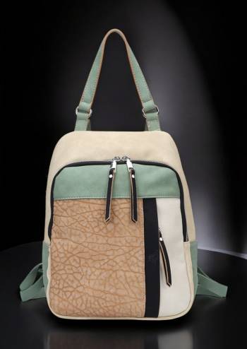 Rucsac dama din piele ecologica, multicolor, R1359