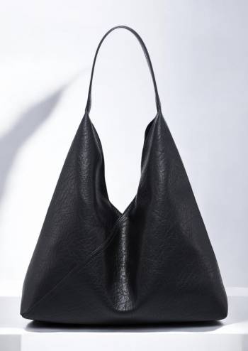Geanta shopper cu portfard in interior, piele ecologica, R39301