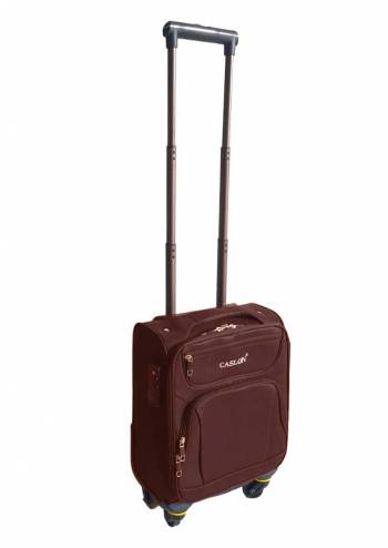Troller cabina avion, zboruri low-cost, material textil, patru roți, diverse culori