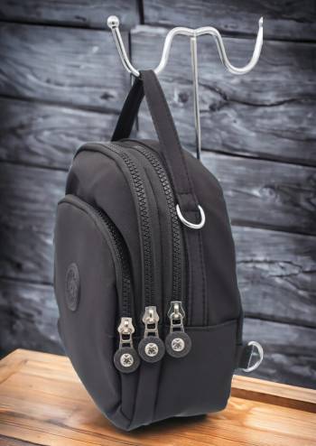 Mini rucsac multifunctional N60, material impermeabil, curea reglabila si detasabila, 20cm x 19cm x 11cm