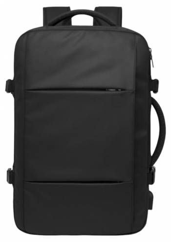 Rucsac multifunctional 1117 pentru laptop, impermeabil, cu port incarcare USB, 43X33X13cm, extensibil cu pana la 10cm, negru